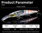 Laser Minnow Hard Bait, 16 cm (6.3 in) 28 g (1 oz) – product photo