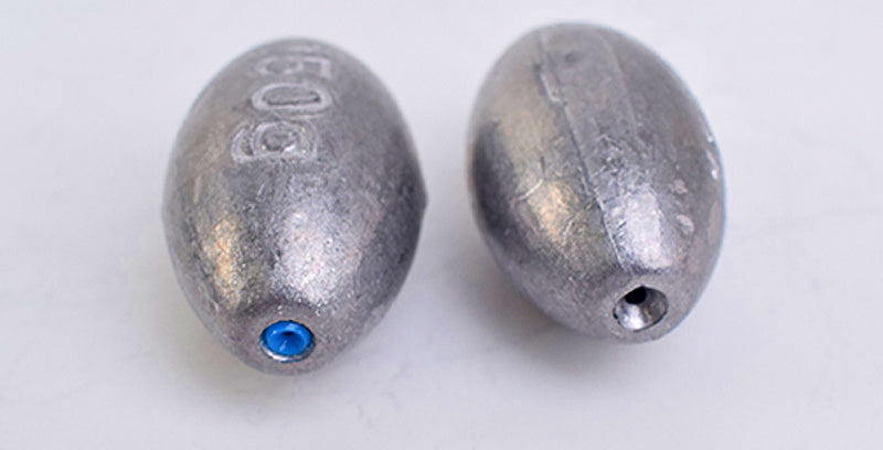 Olive Lead Sinker, Through-Hole, 0.02–10.6 oz (0.5–300 g) – product photo