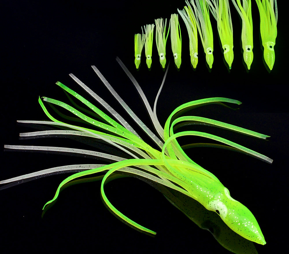 Glow Soft Octopus Squid Lure, 5-9 cm (2-3.5 in), Silicone – product photo