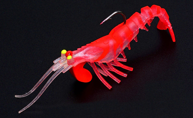 Jointed Shrimp Soft Lure with Jig Head Hook, 5–10 cm – product photo