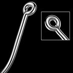 Iseni Barbed Eyed Hooks, 50-Pack, Sizes 1–22 – product photo