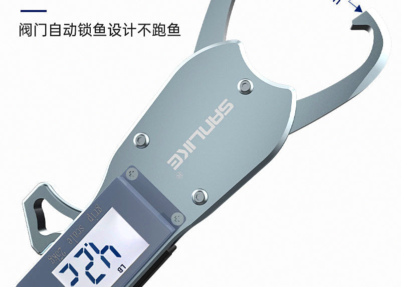 Digital Fish Gripper Scale, Handheld Lip Grip, 25 kg Max – product photo