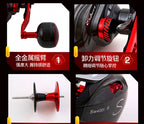 Saltwater Baitcasting Reel, Wide Body Teardrop, 7 Bearings – product photo