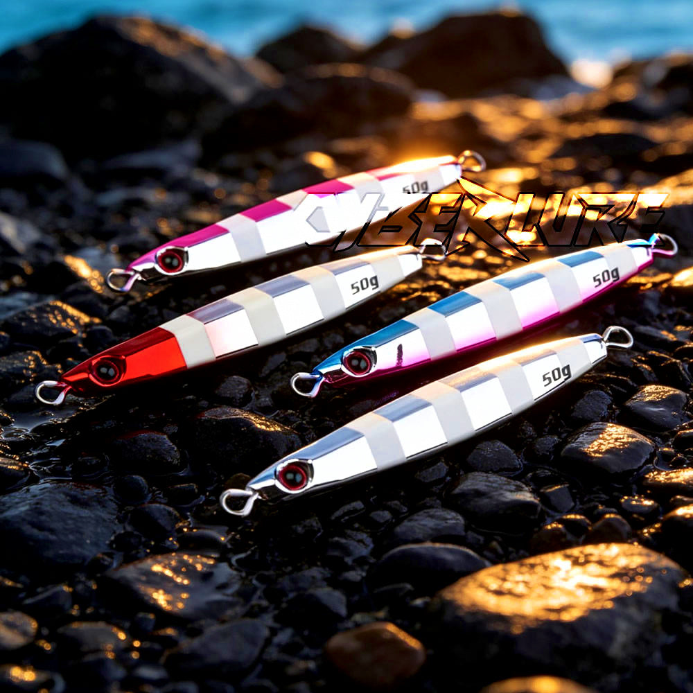 Shore Casting Metal Jig, Glow Stripe, 20–160 g (0.7–5.6 oz) – product photo