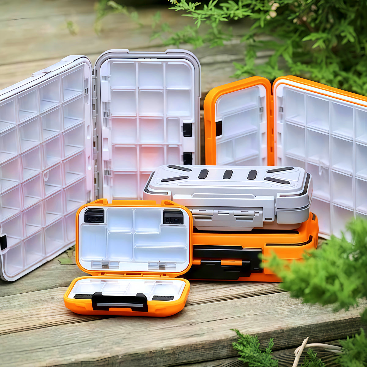 Fishing Tackle Storage Box, Waterproof Lure & Tackle Case – product photo