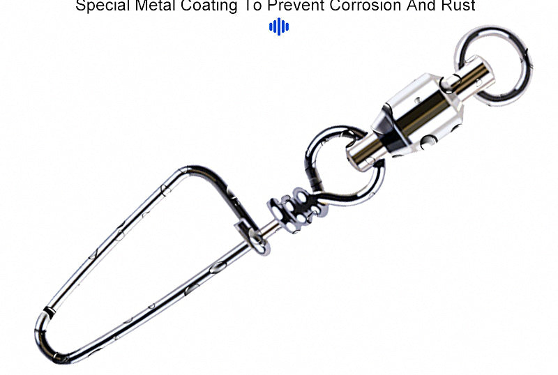 Stainless Steel Bearing Swivel with Snap, Size 1 – product photo