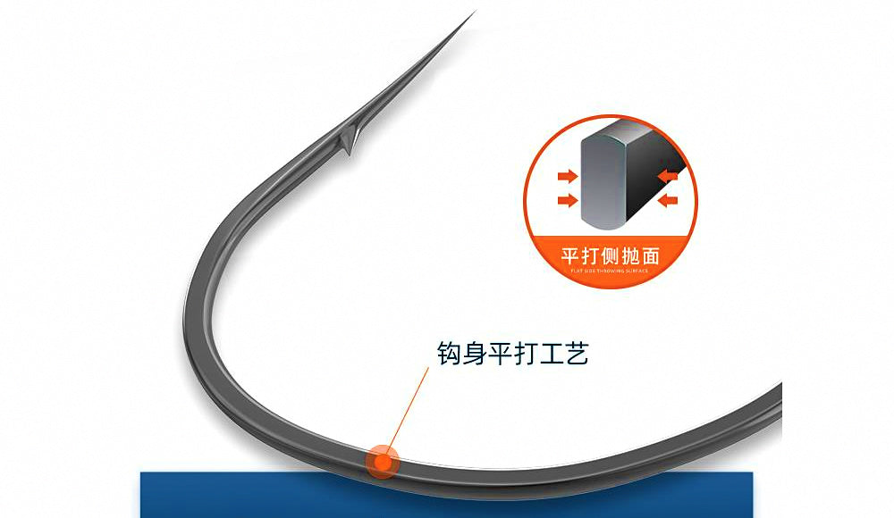 Barbed Bent-Tip Long Shank Hooks, Sizes 1–20 – product photo
