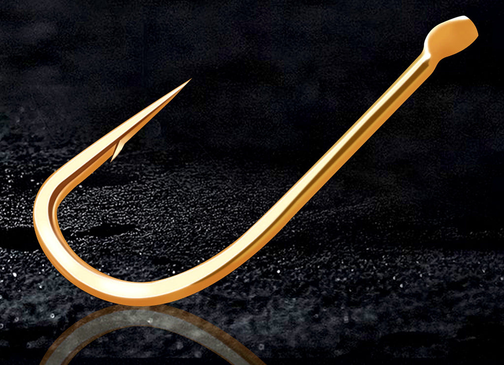 Gold Sode Hooks, Barbed or Barbless, 20-Pack, Sizes 1–10 – product photo