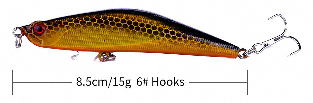 Sinking Pencil Lure, 8.5 cm (3.3 in), 15 g (0.53 oz) – product photo