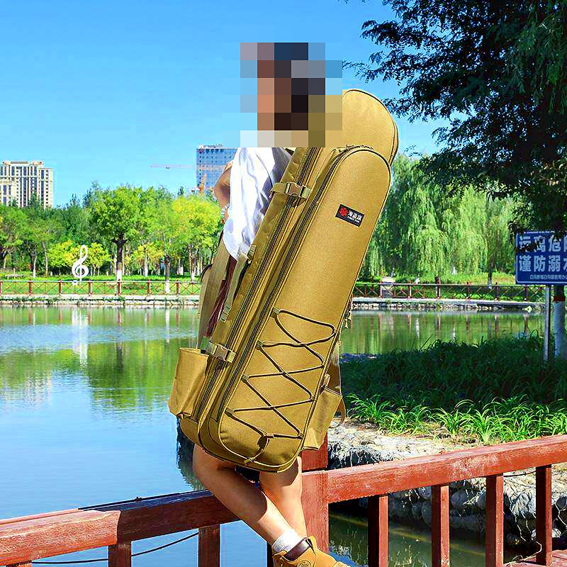 Fishing Rod Backpack with Wet/Dry Compartment, 100–130 cm (39–51 in) – product photo
