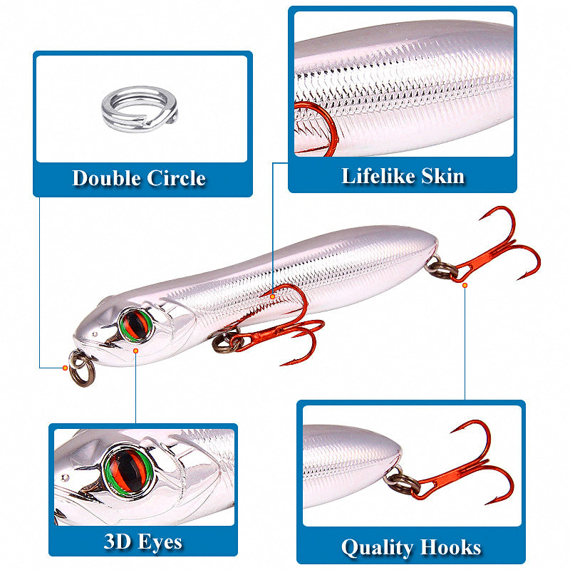 Pencil Hard Bait Lure, 10 cm (3.9 in), 15.6 g (0.55 oz) – product photo