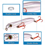 Pencil Hard Bait Lure, 10 cm (3.9 in), 15.6 g (0.55 oz) – product photo