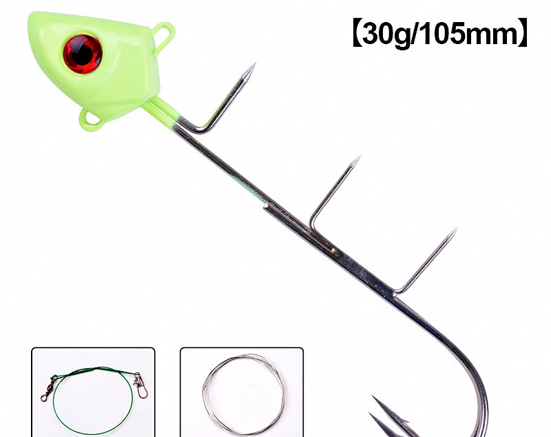 Glow Jig Head Hook Rig, Cutlassfish, 15–30 g (0.5–1.1 oz) – product photo