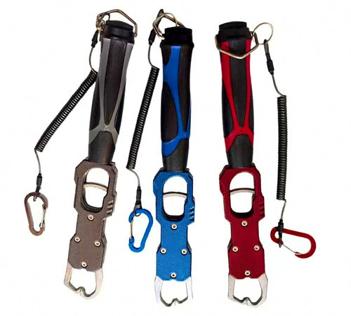 Aluminum Fish Gripper with Built-In Scale and Lanyard – product photo