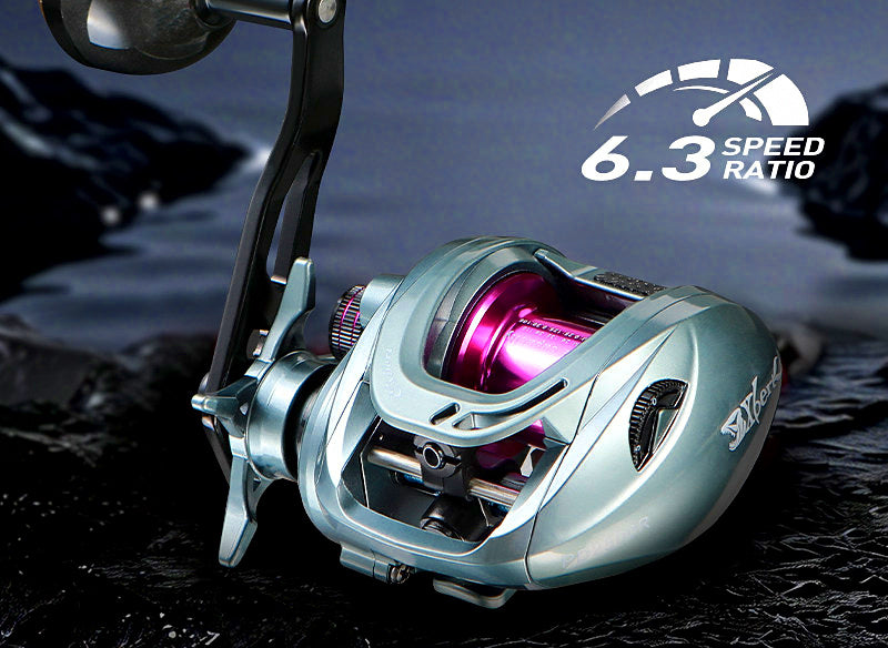 Slow Pitch Jigging Reel, Carbon Frame Baitcaster, 183 g (6.5 oz) – product photo