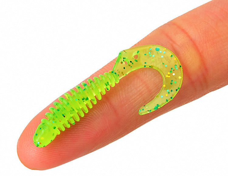 Micro Curly Tail Soft Grub Lures, 30 pc, 2.5 & 3.5 cm – product photo