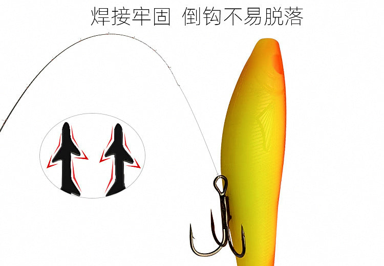 Black Nickel Treble Hooks, Barbed, Sizes 8 to 3/0 – product photo
