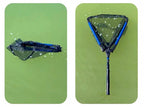Floating Folding Landing Net, Telescopic Aluminum Handle – product photo