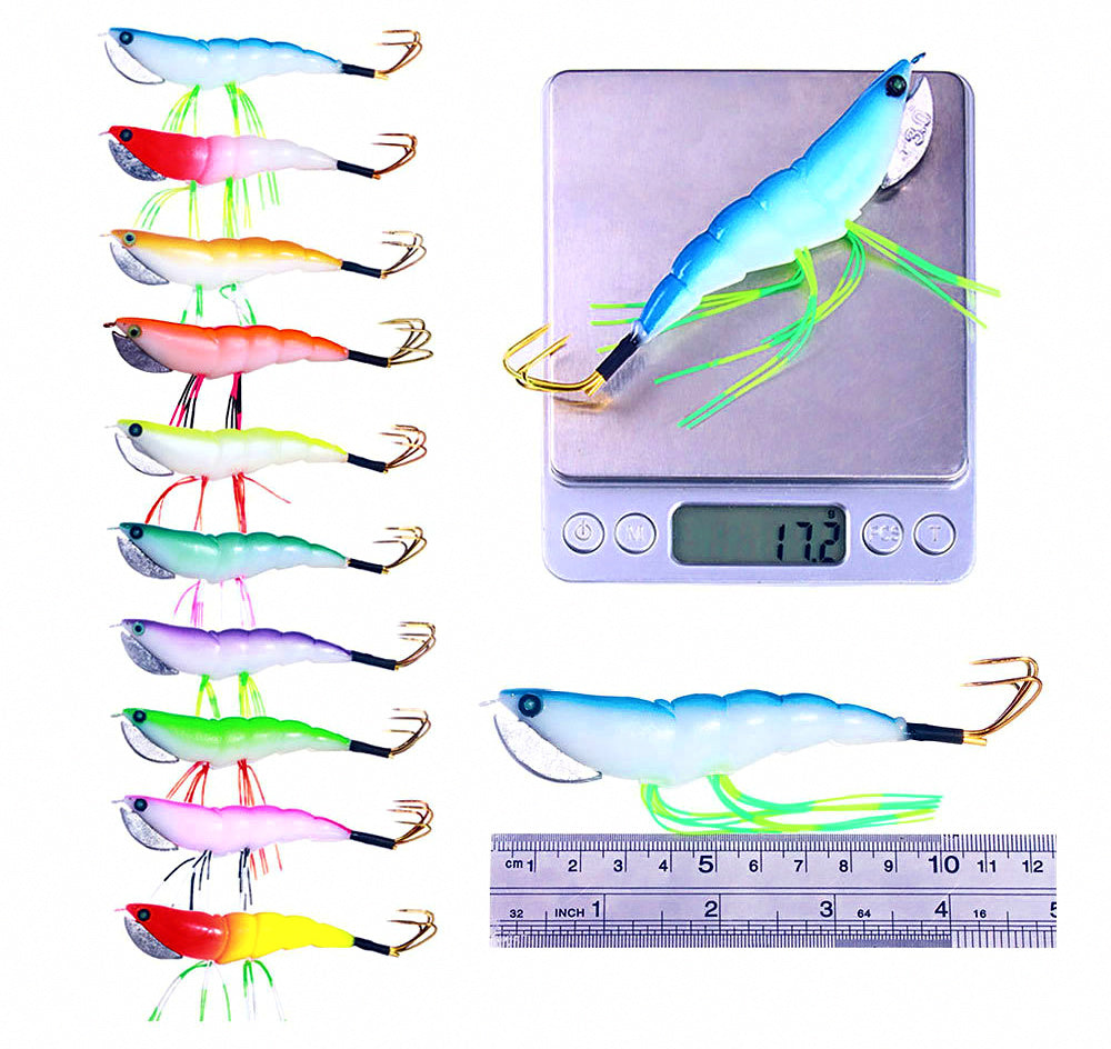 Wood Shrimp Squid Jig, 12 cm, 17.2 g (0.6 oz) – product photo
