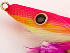 Wooden Shrimp Squid Jig Set, Glow, Sizes #2.5–#3.5 – product photo