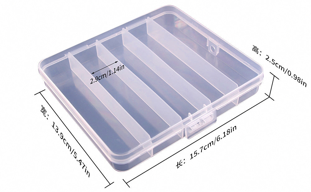 Clear Plastic Lure Box, Tackle Storage Case, Small to XL – product photo