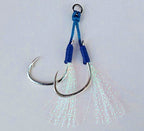 Barbed Double Assist Hooks for Slow Pitch Jigs, 1/0–4/0 – product photo