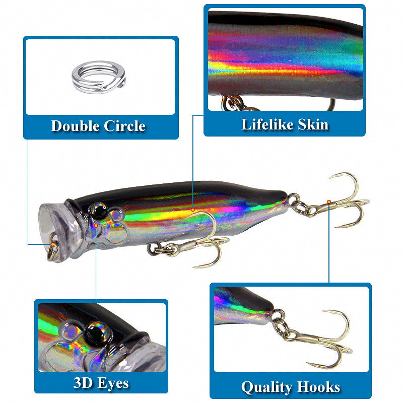 Floating Topwater Lure, 7 cm (2.8 in), 9.4 g (0.33 oz) – product photo