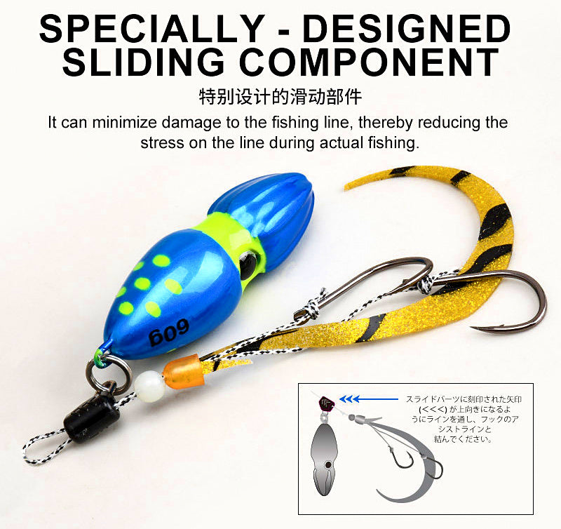 Gourd Head Iron Plate Jig, UV Glow, 60–150 g (2.1–5.3 oz) – product photo