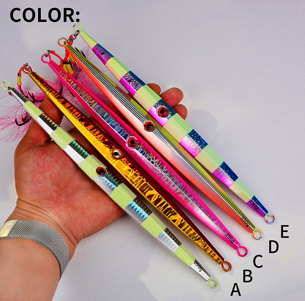 Glow Slow Pitch Jig with Assist Hook, 60–300 g (2.1–10.6 oz) – product photo