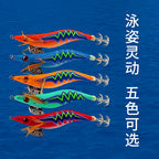 Glow Wood Shrimp Squid Jig Set, 10 Pack with Storage Bag – product photo
