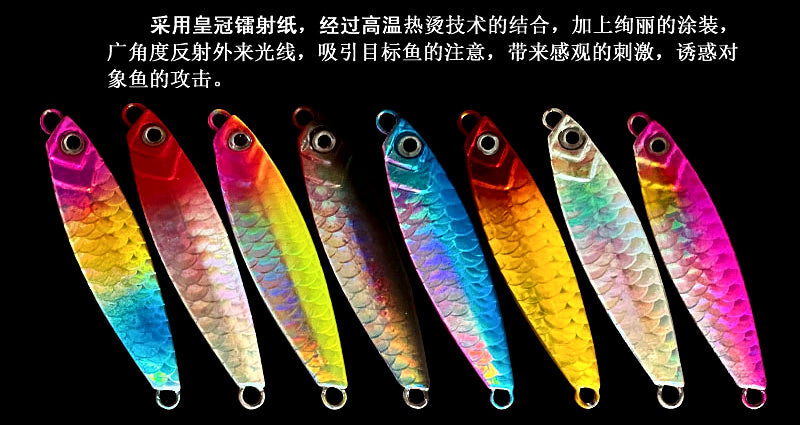 Fish-Scale Casting Metal Jig, 7–40 g (0.25–1.4 oz) – product photo