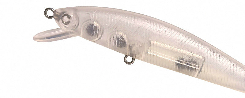 Unpainted Minnow Hard Bait Blank, Rattle, Short Lip – product photo