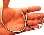 Stainless Steel Circle Hooks, Barbed, Sizes 4/0–15/0 – product photo