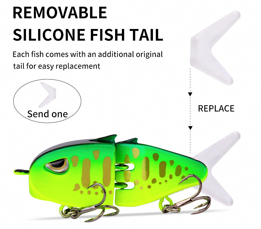 60 mm (2.4 in) Slow Sinking Pencil Bait Lure, Double Hooks – product photo