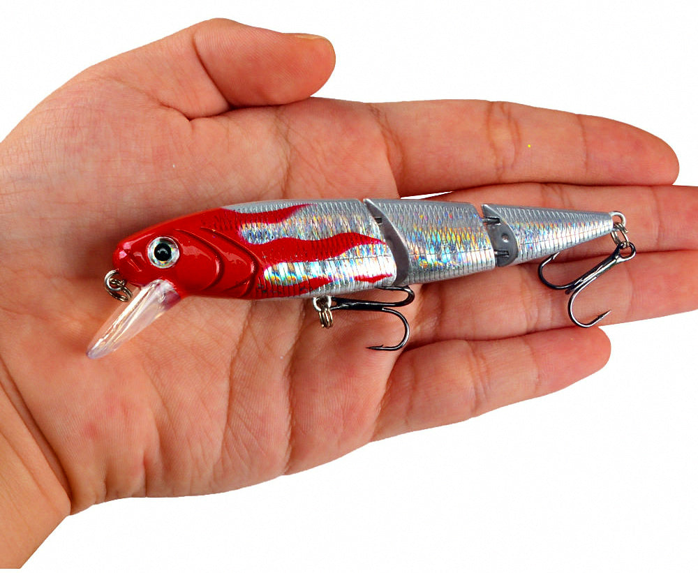 Jointed Floating Minnow Lure with Rattle, 15 g (0.53 oz) – product photo