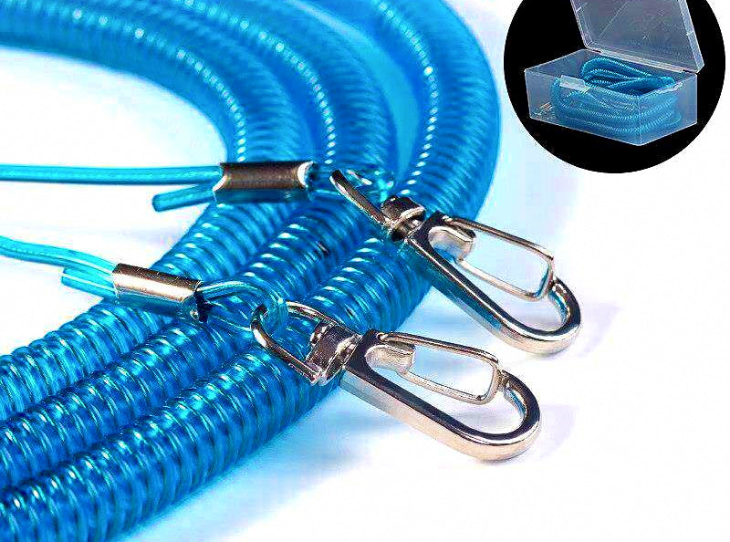 Steel Wire Retractable Rod Lanyard with Waterproof Case, 1–20 m – product photo