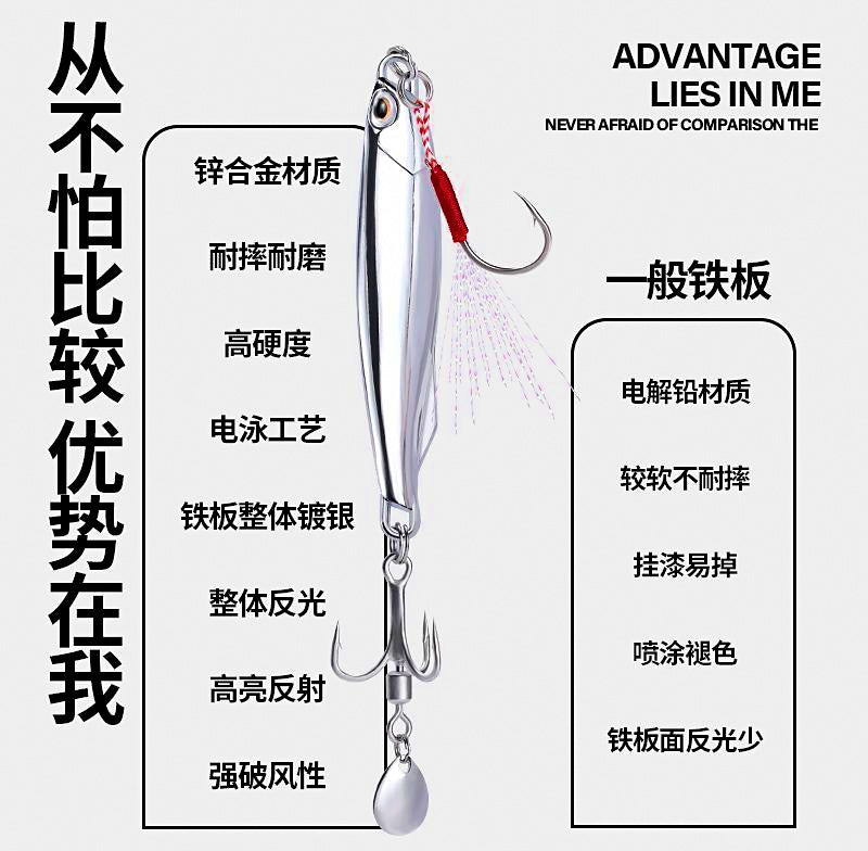 Mirror Silver Casting Spoon Lure, 7–40 g (0.25–1.4 oz) – product photo