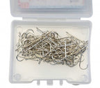 Long Shank Eyed Aberdeen Hooks, Barbed, 100 Pcs – product photo