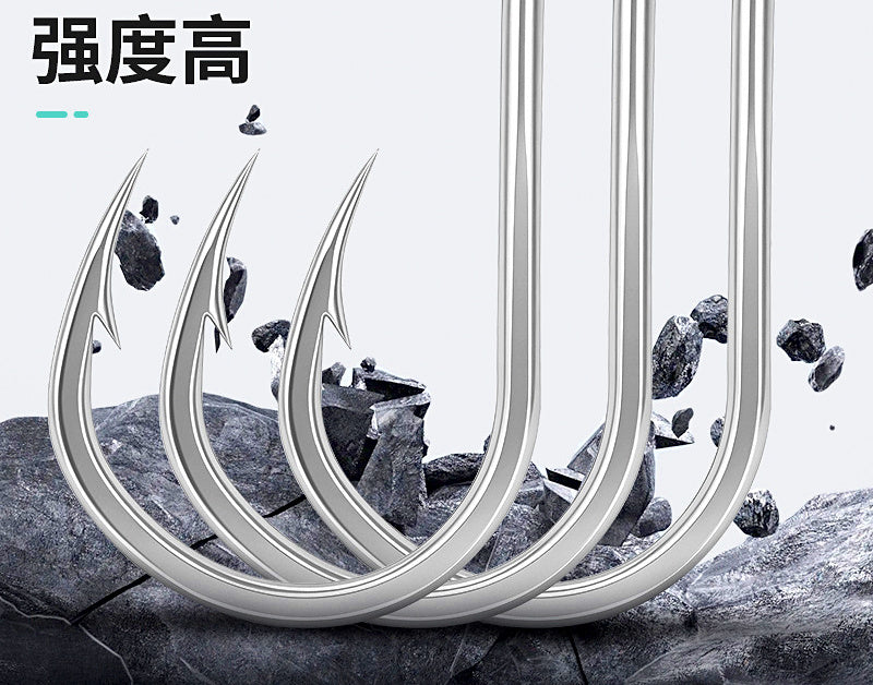 Barbed Saltwater Jig Hooks, High Carbon Steel, 1/0–7/0 – product photo