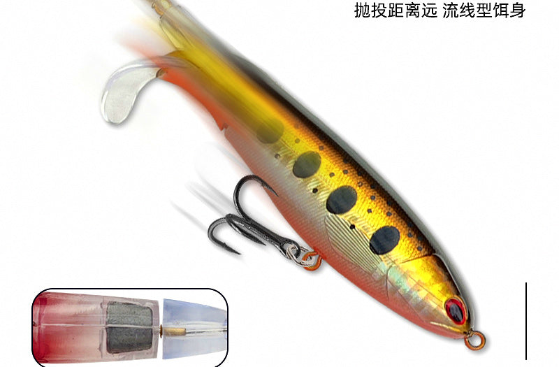 Topwater Pencil Lure with Propeller, 13–35 g (0.5–1.2 oz) – product photo