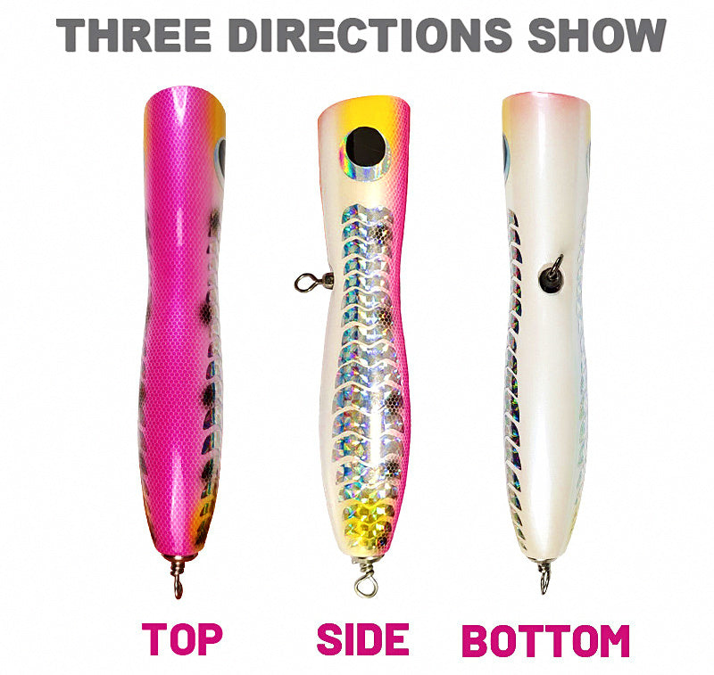 Wooden Popper Lure for Tuna, 100 g (3.5 oz), 20 cm (7.9 in) – product photo