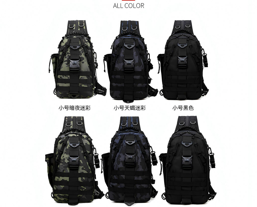 Tactical Fishing Backpack / Crossbody Bag, 3-Layer – product photo