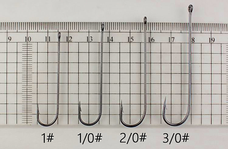 Long Shank Barbed Hooks, Bulk Pack, Sizes #10–3/0 – product photo