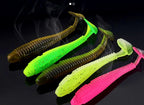 Spiral T-Tail Soft Bait, 35–65 mm (1.4–2.6 in), 20 pcs – product photo