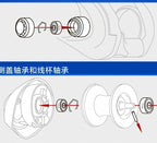 Ceramic Baitcasting Reel Bearing, Micro Casting, Single Pack – product photo