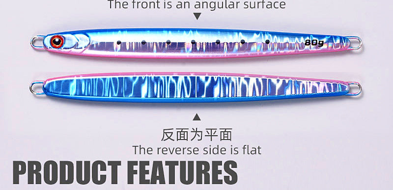 Metal Casting Jig with Front & Rear Hooks, 30–100 g (1.1–3.5 oz) – product photo