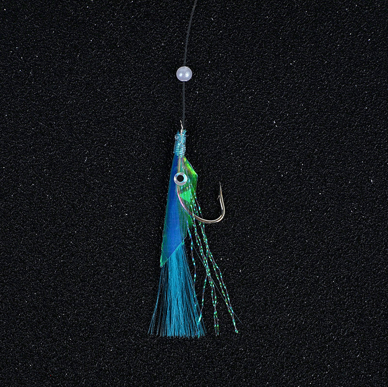 Fish Skin Bait Rig, Size 1/0 Hooks, Saltwater Boat Fishing