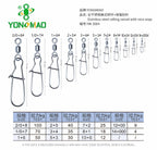 Stainless Steel Snap Swivel Connectors, Sizes 14–2/0 – product photo