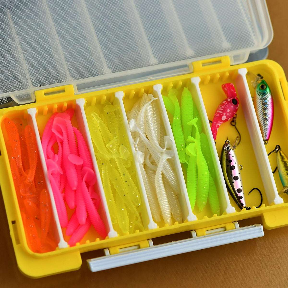 Slim Plastic Lure Box for Soft Baits, Hooks & Jigheads – product photo