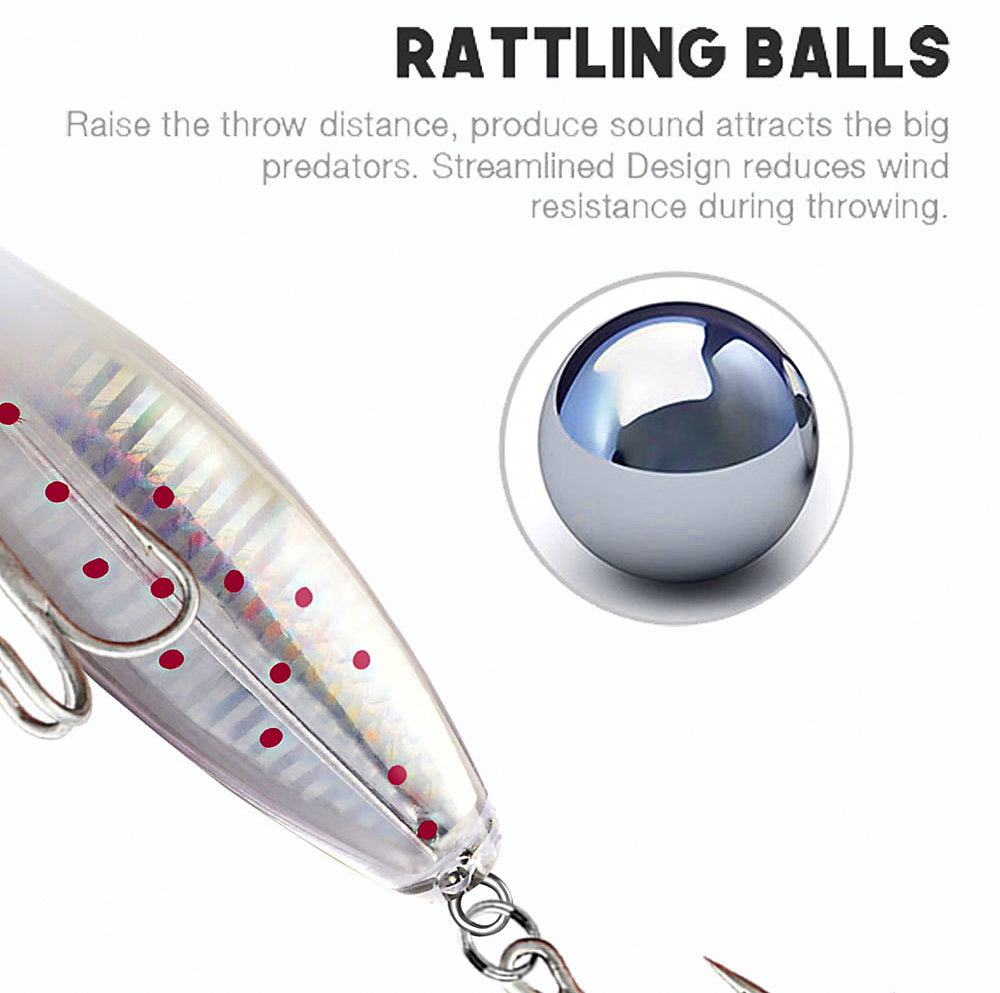 Floating Topwater Popper Lure, 12.5 cm (4.9 in), 42.5 g (1.5 oz) – product photo